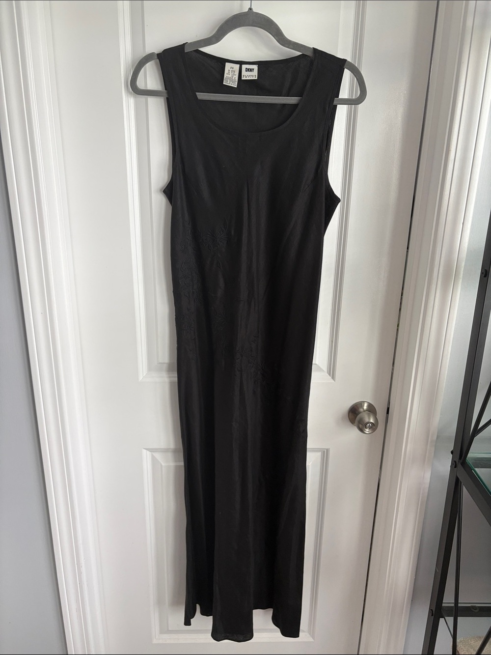 DKNY Black Sleeveless Maxi Dress